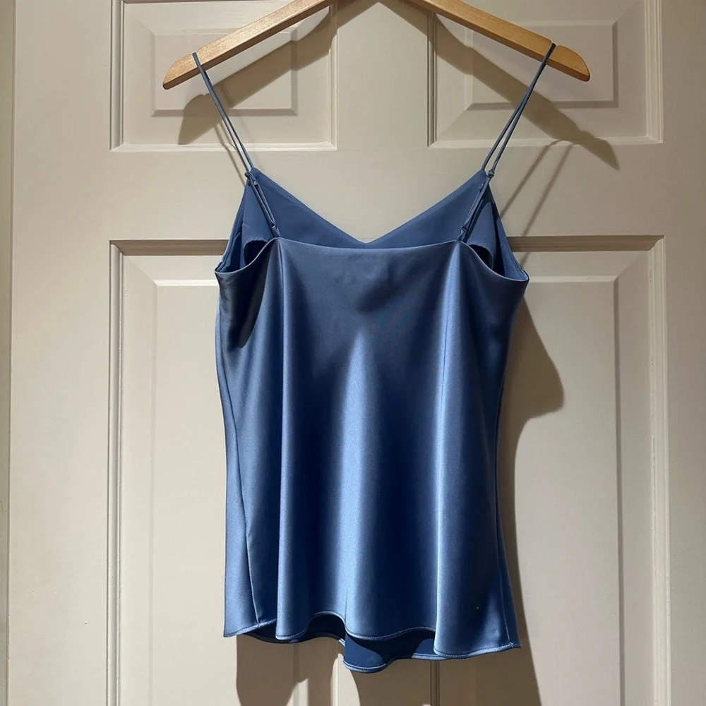 Club Monaco Blue Satin Cami Top - Picture 2 of 4
